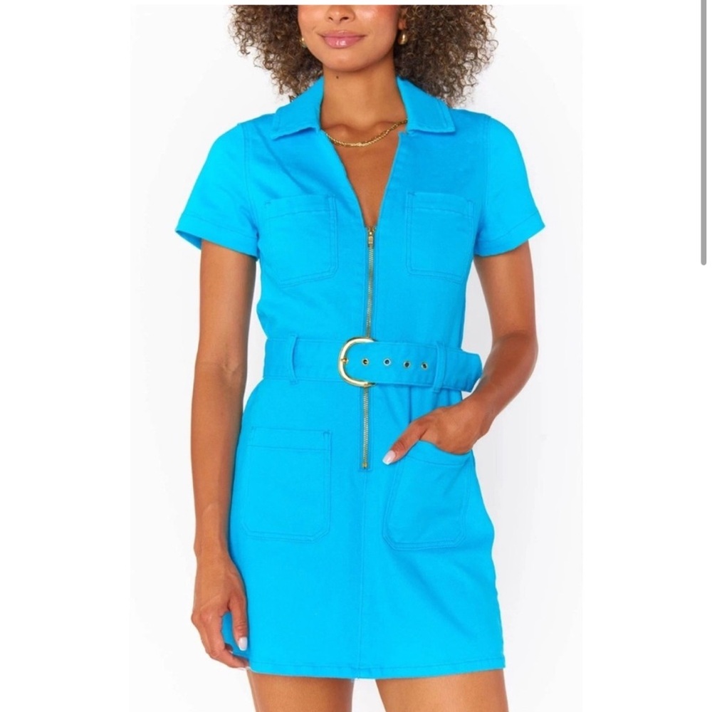 Show Me Your MuMu Blue Mini Dress